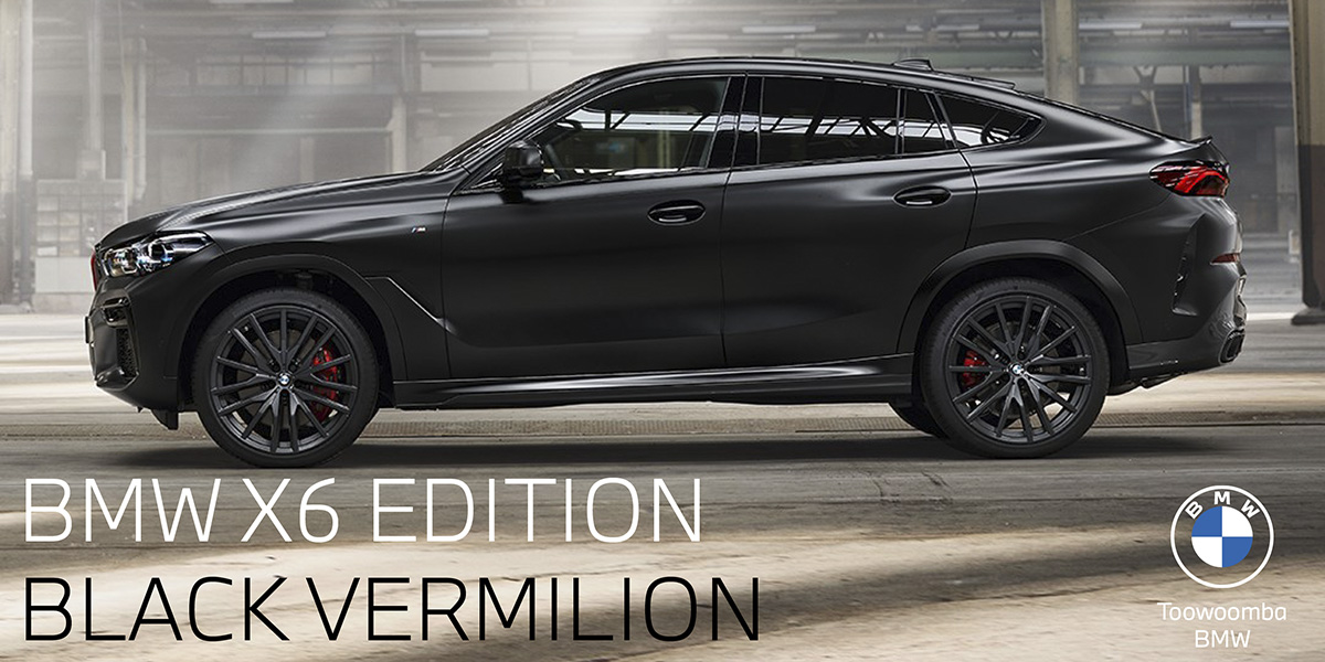 THE NEW BMW X6 EDITION BLACK VERMILION